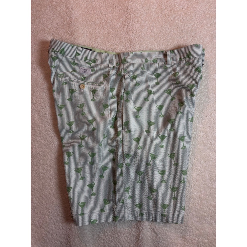 Brooks Brothers Mens Seersucker Martini Print Shorts Size 38 - Picture 2 of 14